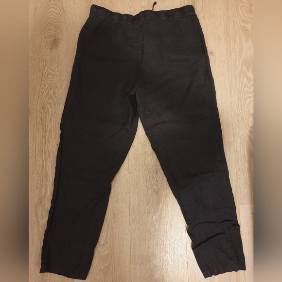 H&M home PJ linen pants, sz M, gray color - Picture 2 of 4